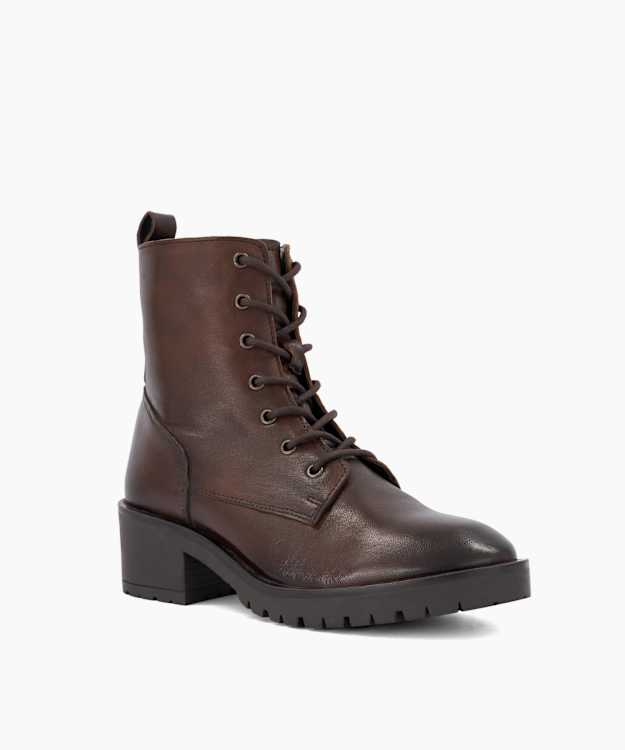 Process Brown - Lace-Up Ankle Boots