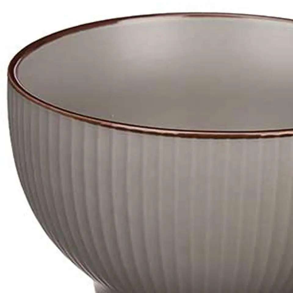 Vivalto schaaltjes/kommetjes - porselein - grijs - D14 cm