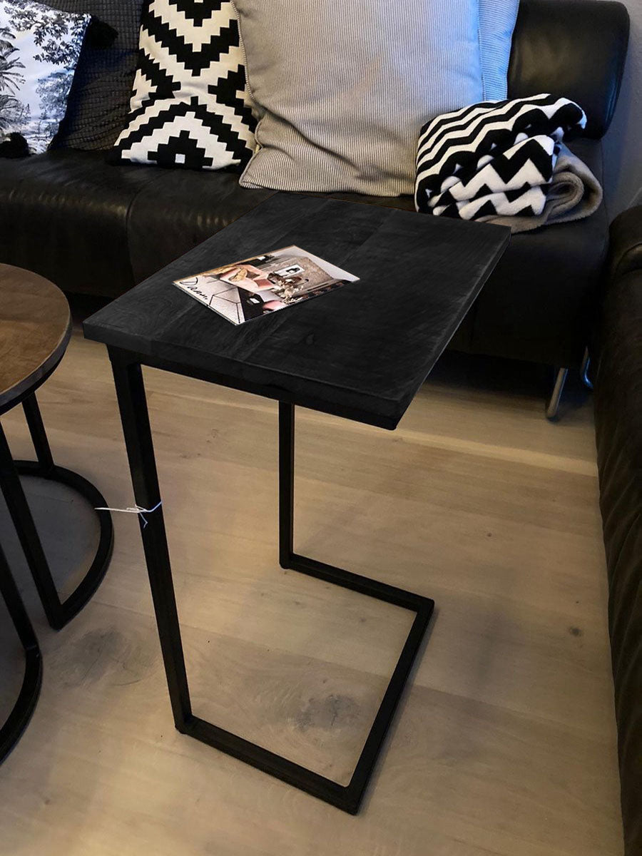 Vtw Living - Bijzettafel van Mangohout - Bijzettafel - 38 cm breed