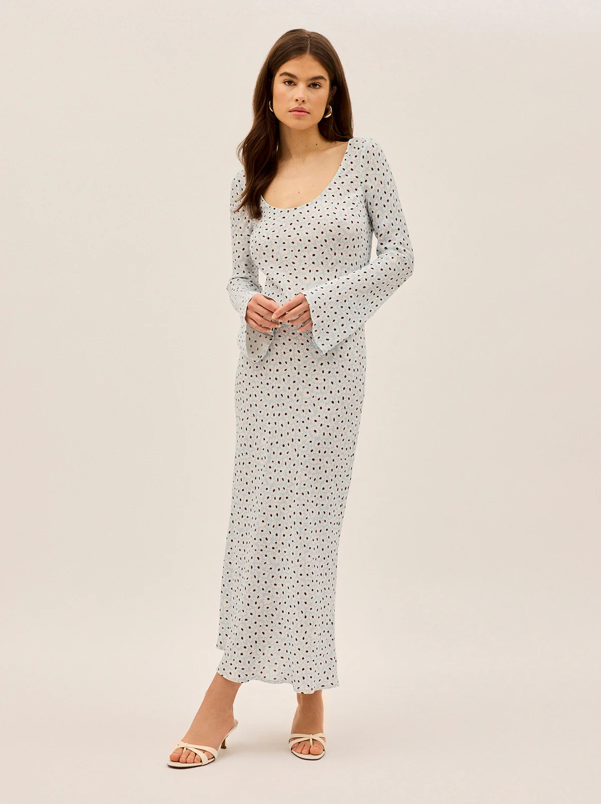Gia Blue Daisy Print Dress