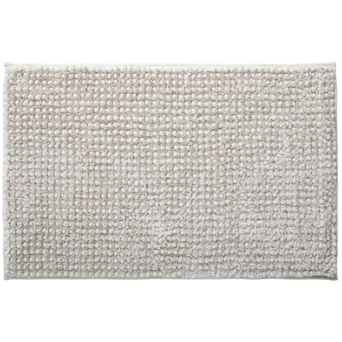 SOFTY - Tapis de bain en polyester uni ivoire 50x80cm