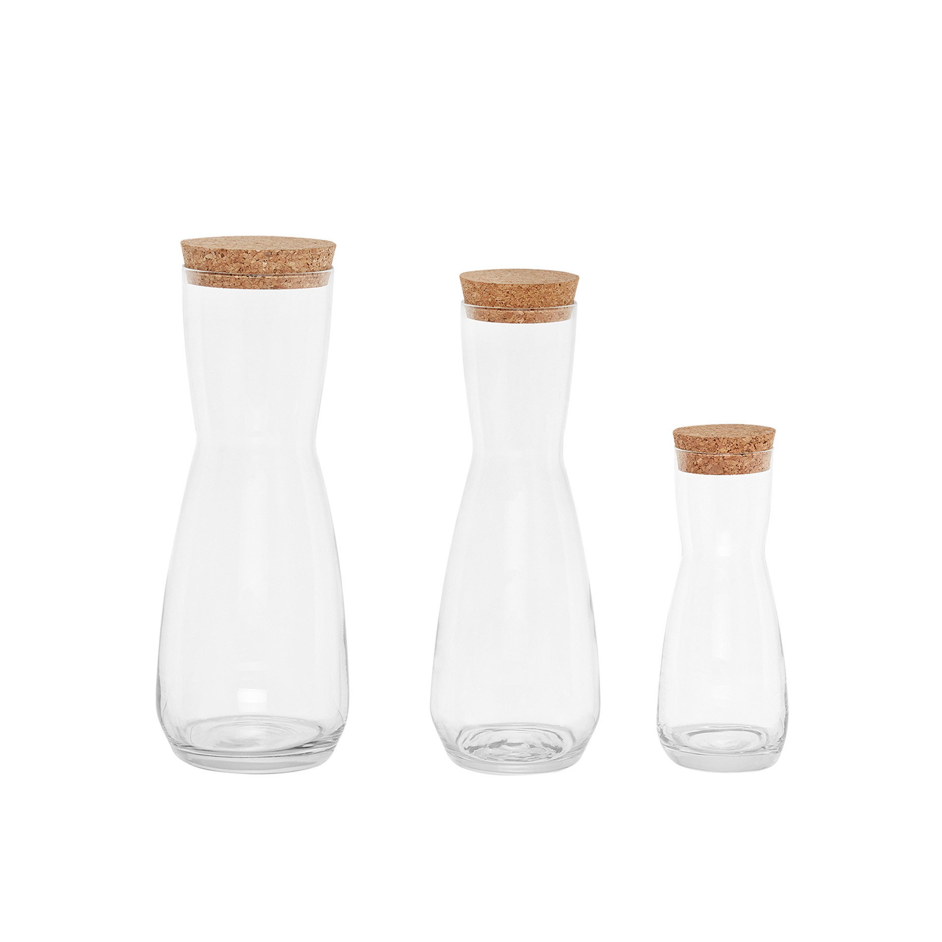 Brocca vetro con tappo 1 L