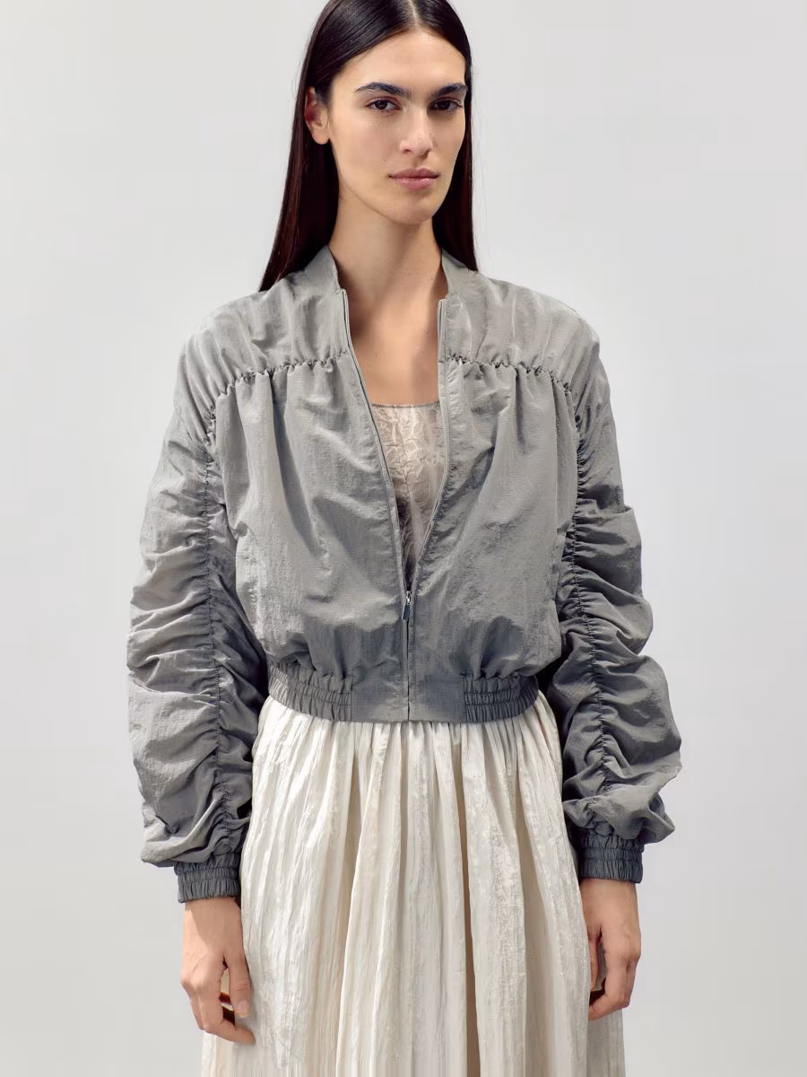 Water-Repellent Bomber Jacket