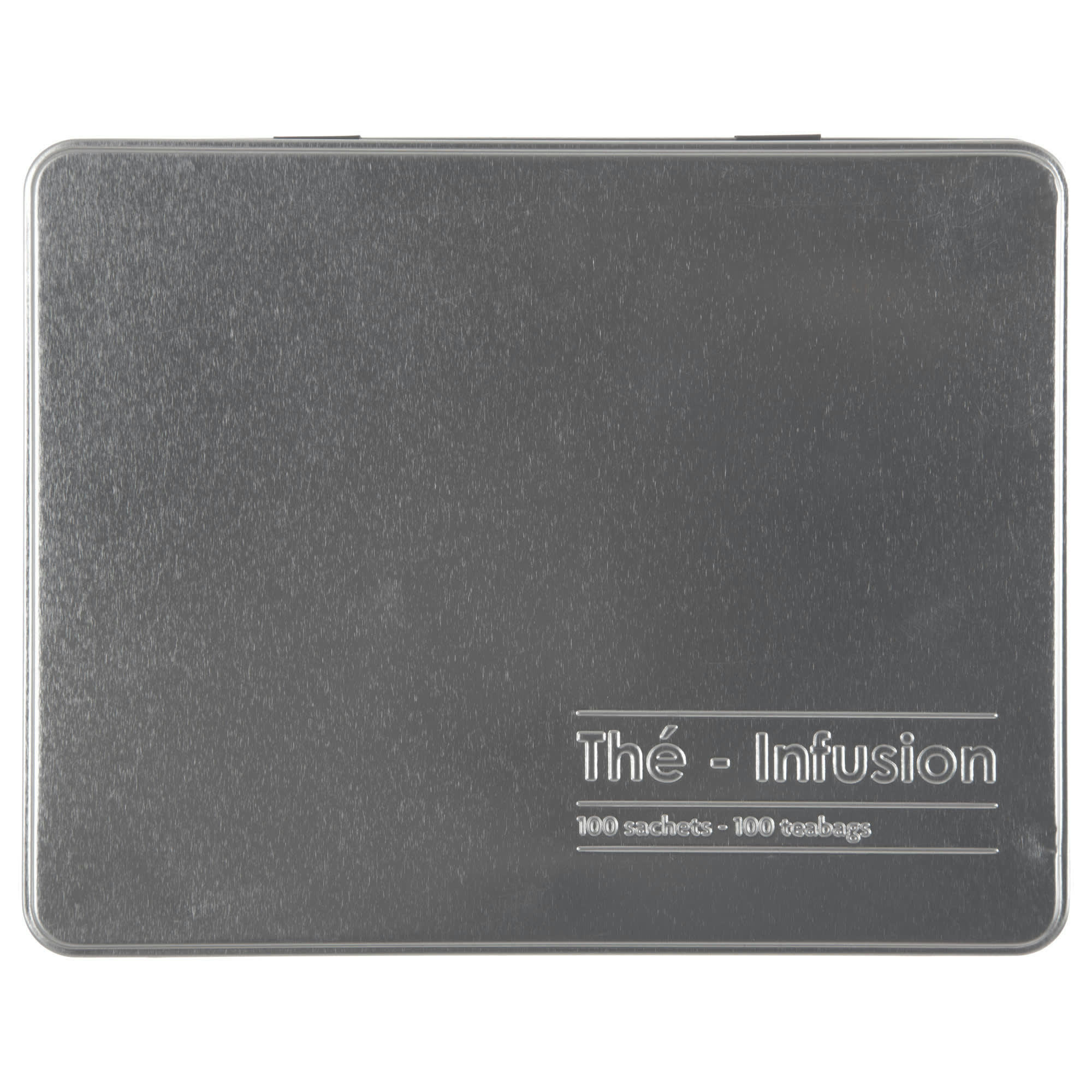 - Boîte à thé en métal noir - 100 sachets