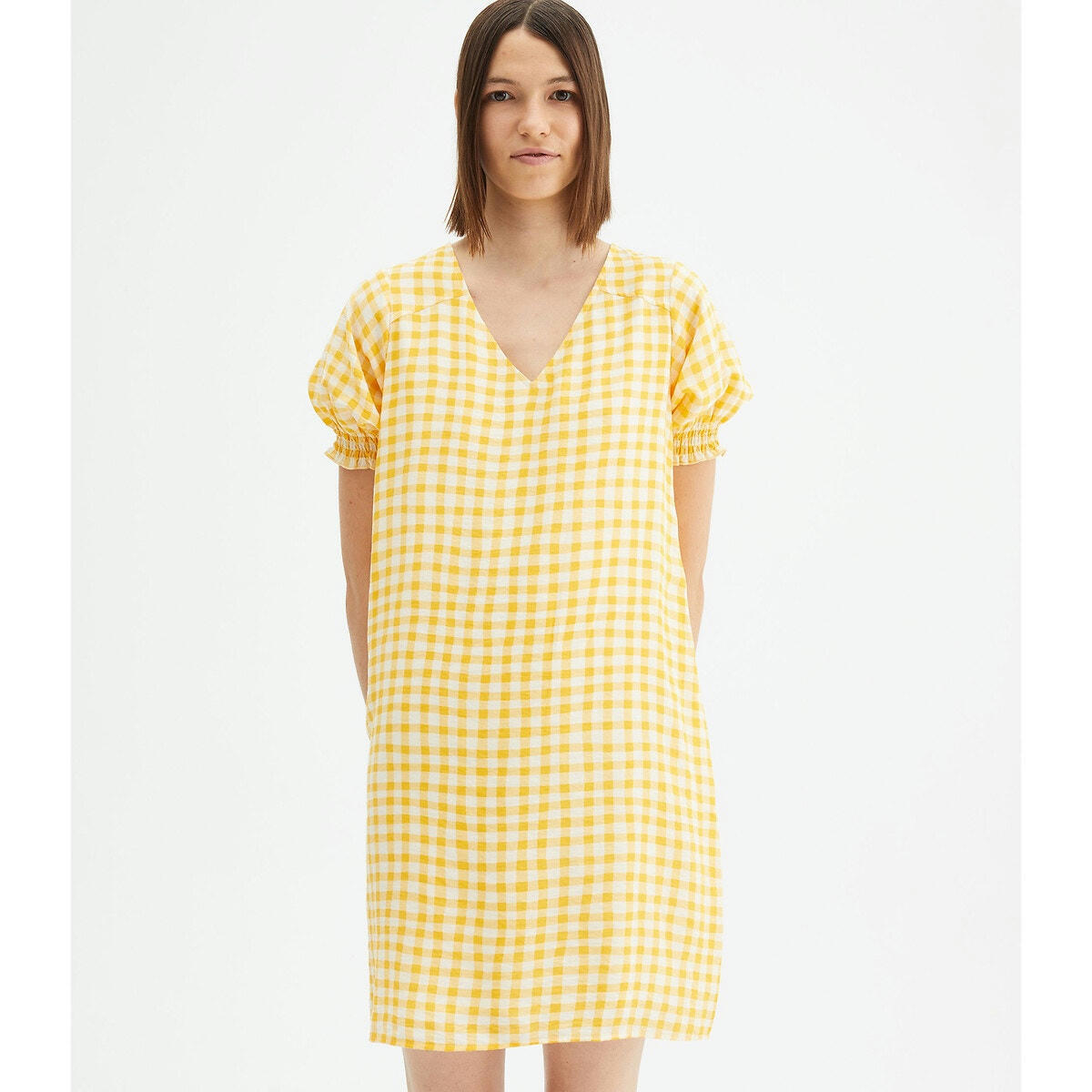 Robe courte, imprimé vichy