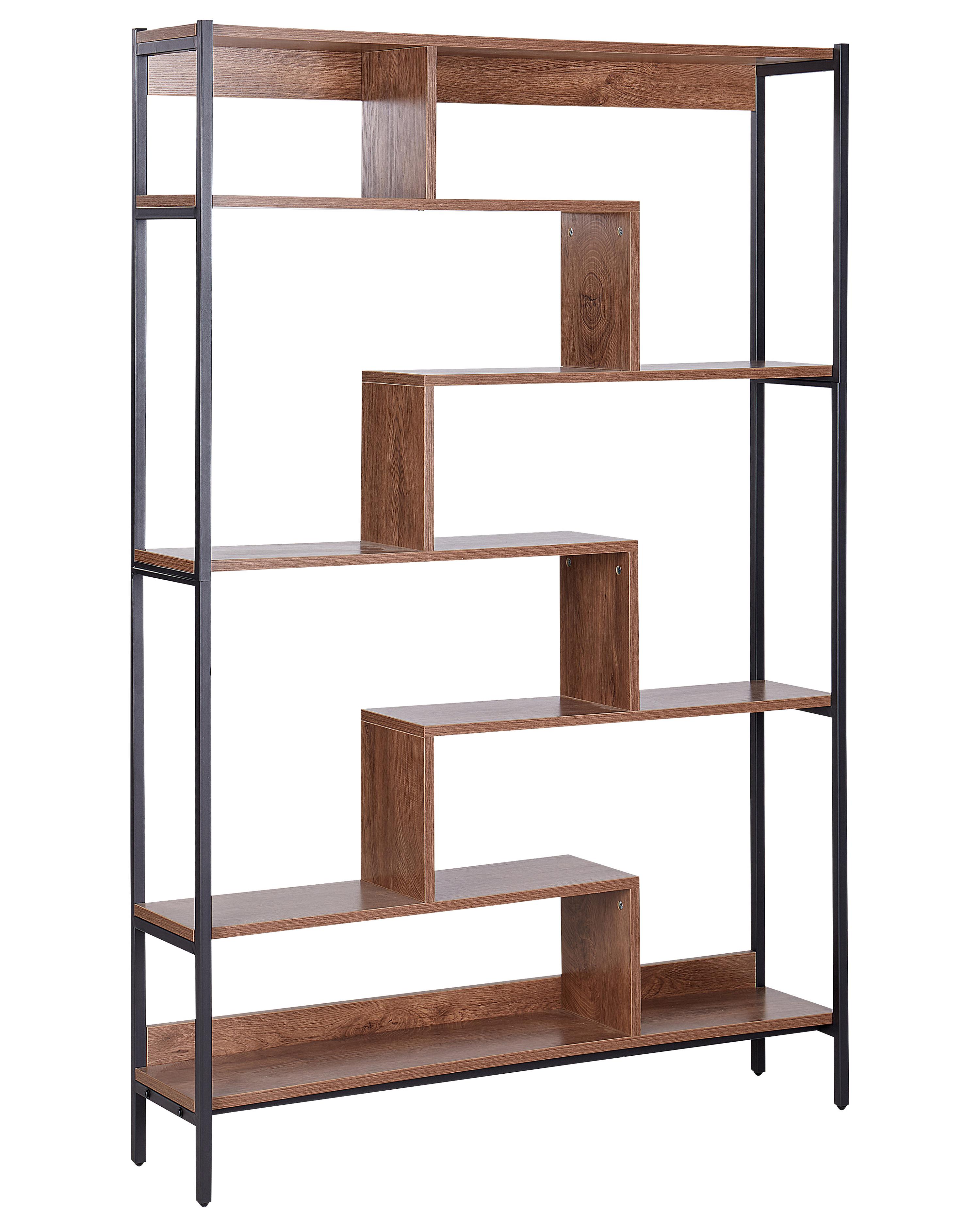6 Tier Shelving Unit DAVEN 180 cm Brown