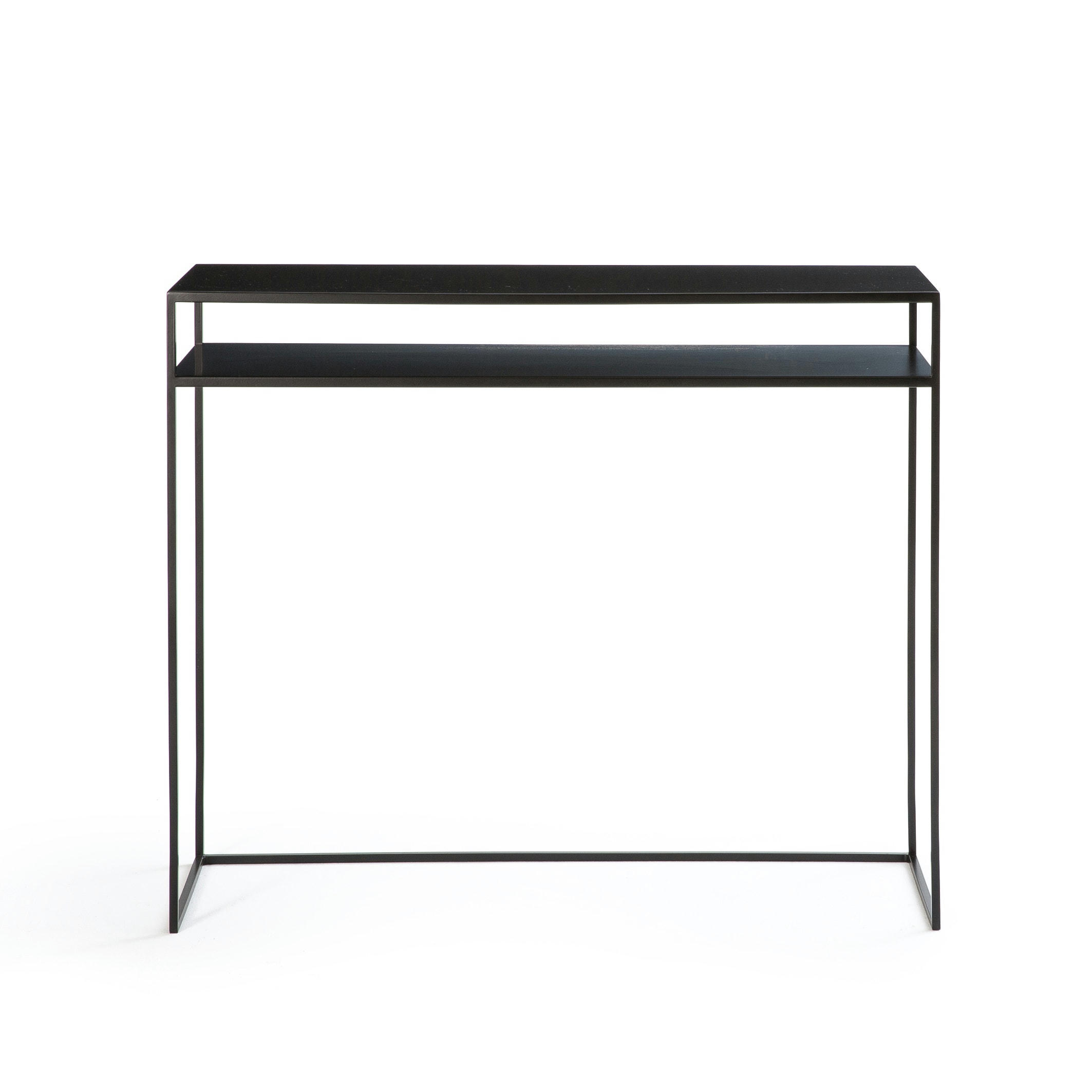 Console double plateau en métal acier, Hiba