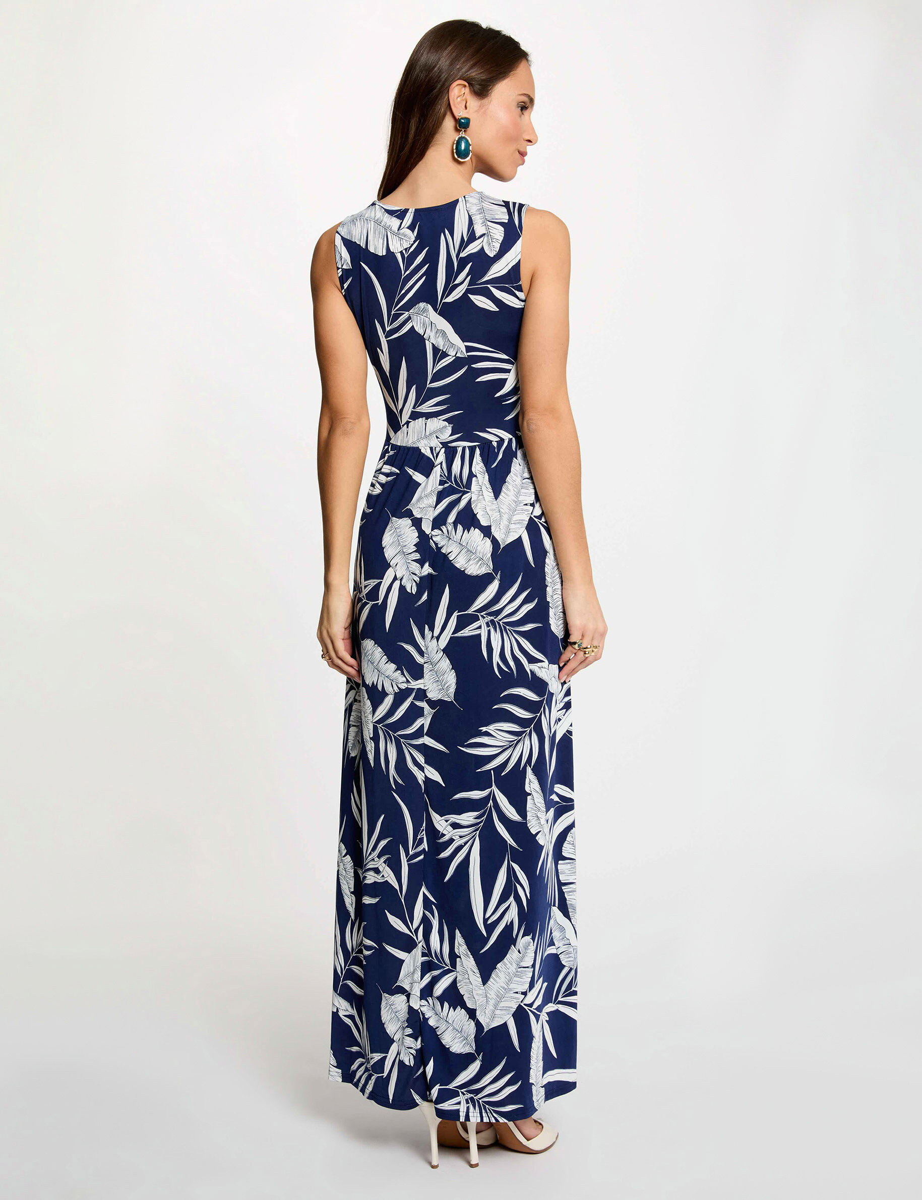 Long Dress With Neckline Multicolor Women