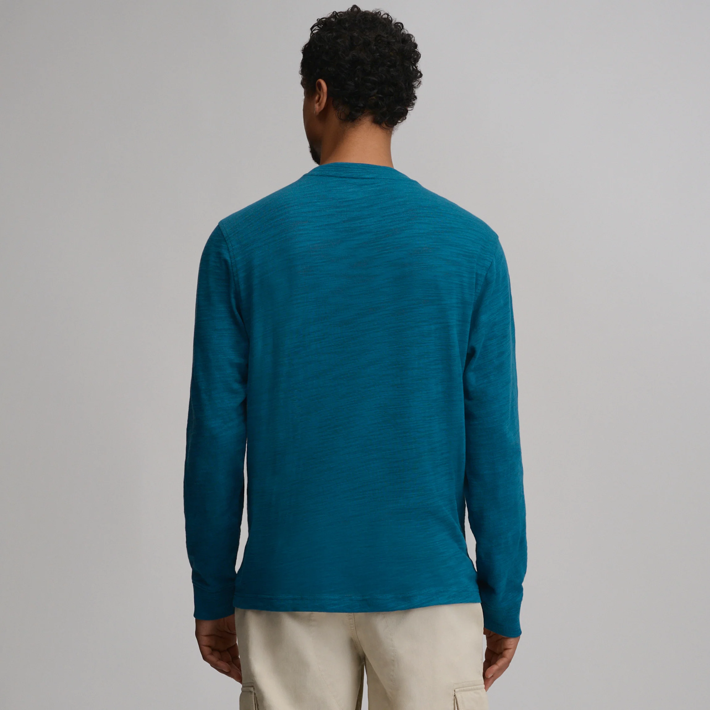 Men's Slub Jersey Henley