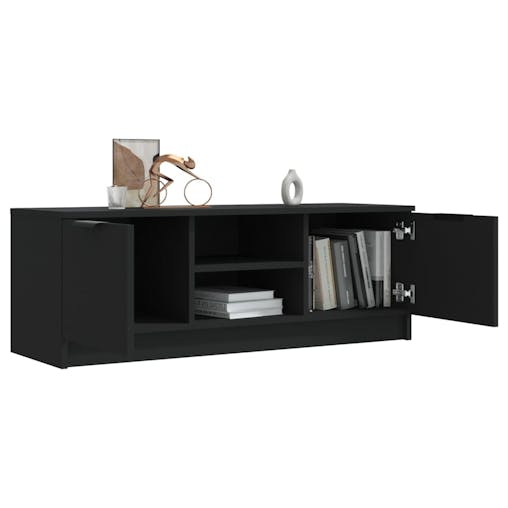 NNEVL TV Cabinet Black 102x35x36.5 cm Engineered Wood