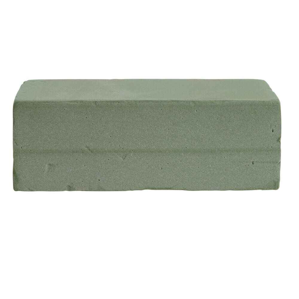 Bloc rectangulaire en mousse floral vert 22,5x5xH10cm