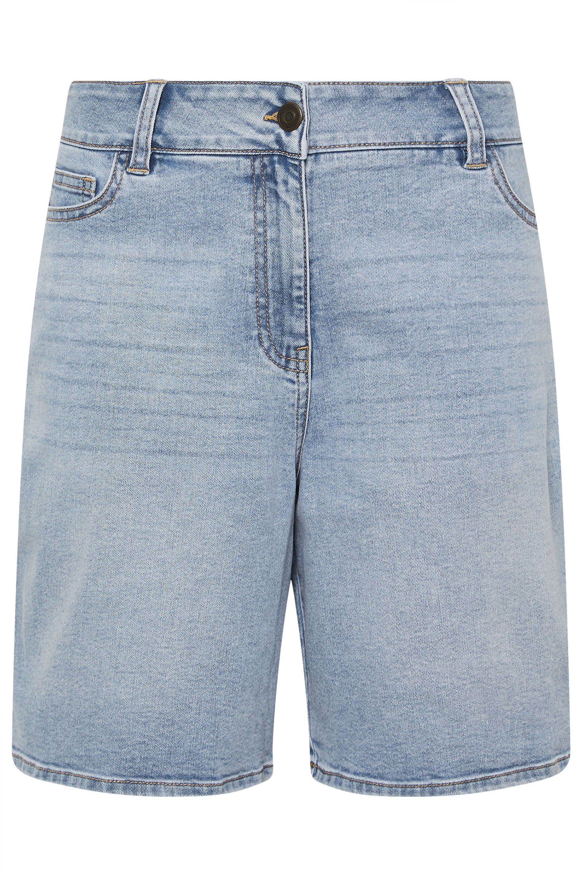M&Co Light Wash Bermuda Shorts