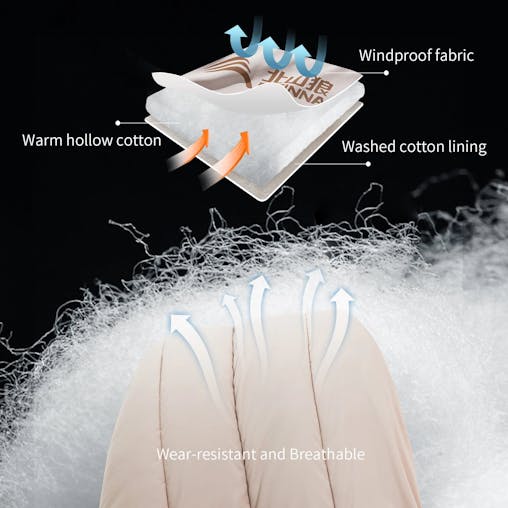 NNEOBA 2-Person Detachable Camping Sleeping Bag 2.6kg Grey