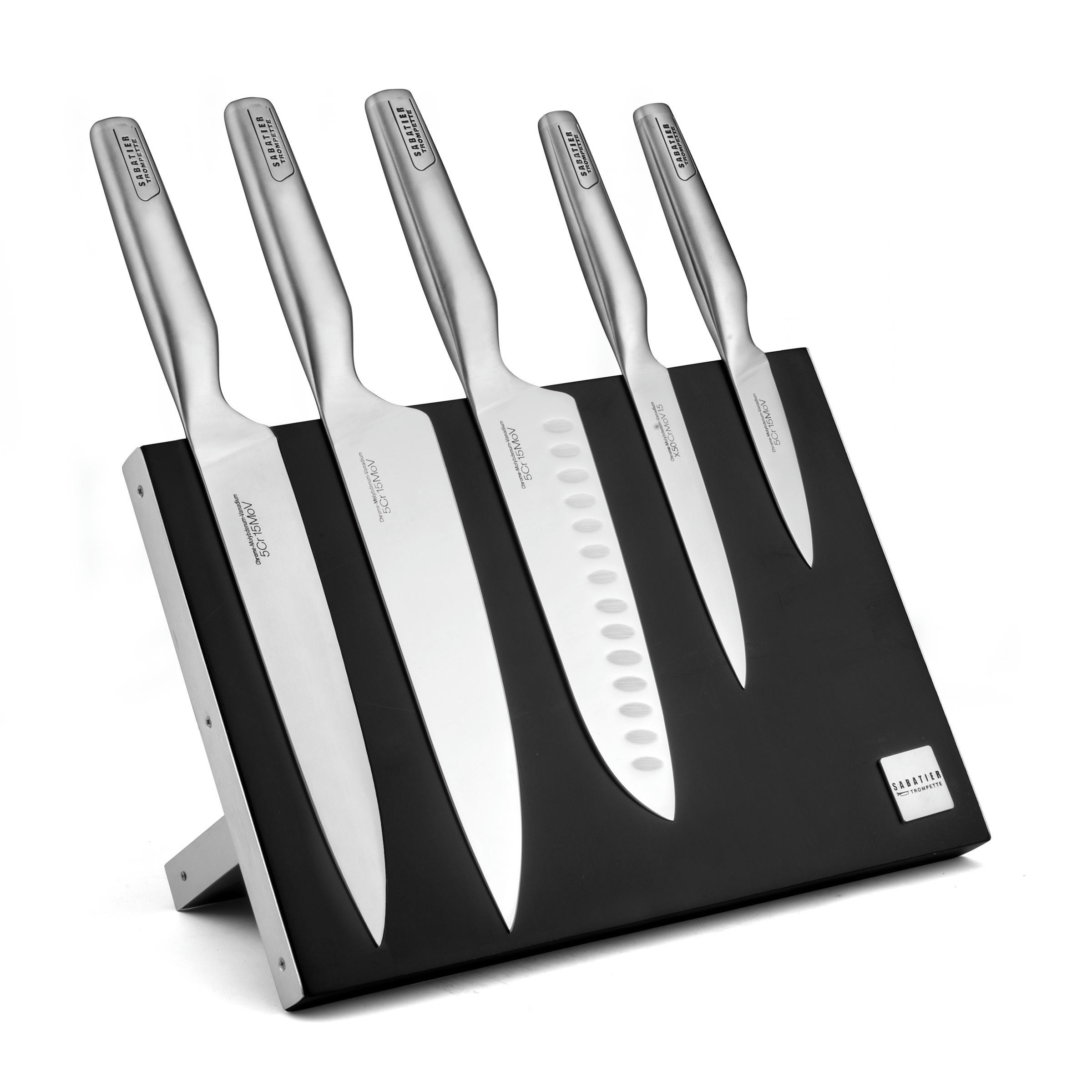 ASEAN - Bloc magnétique 5 couteaux de cuisine