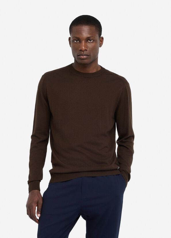 Maglia in cotone e seta