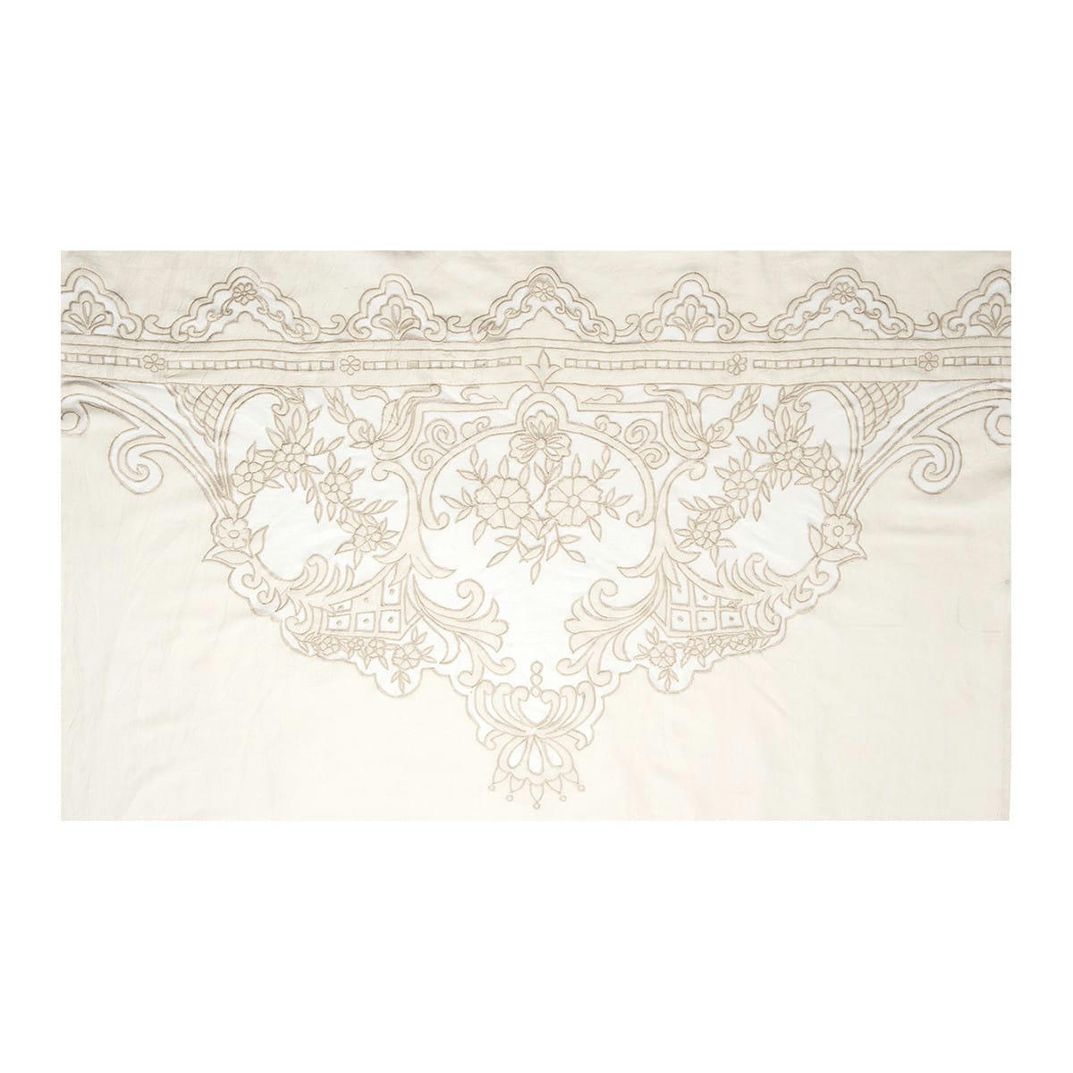 BOUDOIR PRÉCIEUX - Voilage beige et écru 140x300cm