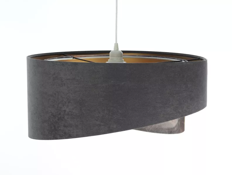 Lampa wisząca TOURMALINE szara/złota