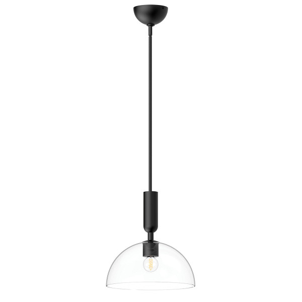 Lampa wisząca matowy czarno-przezroczysty JUDE 1xE27x60W Alora Mood
