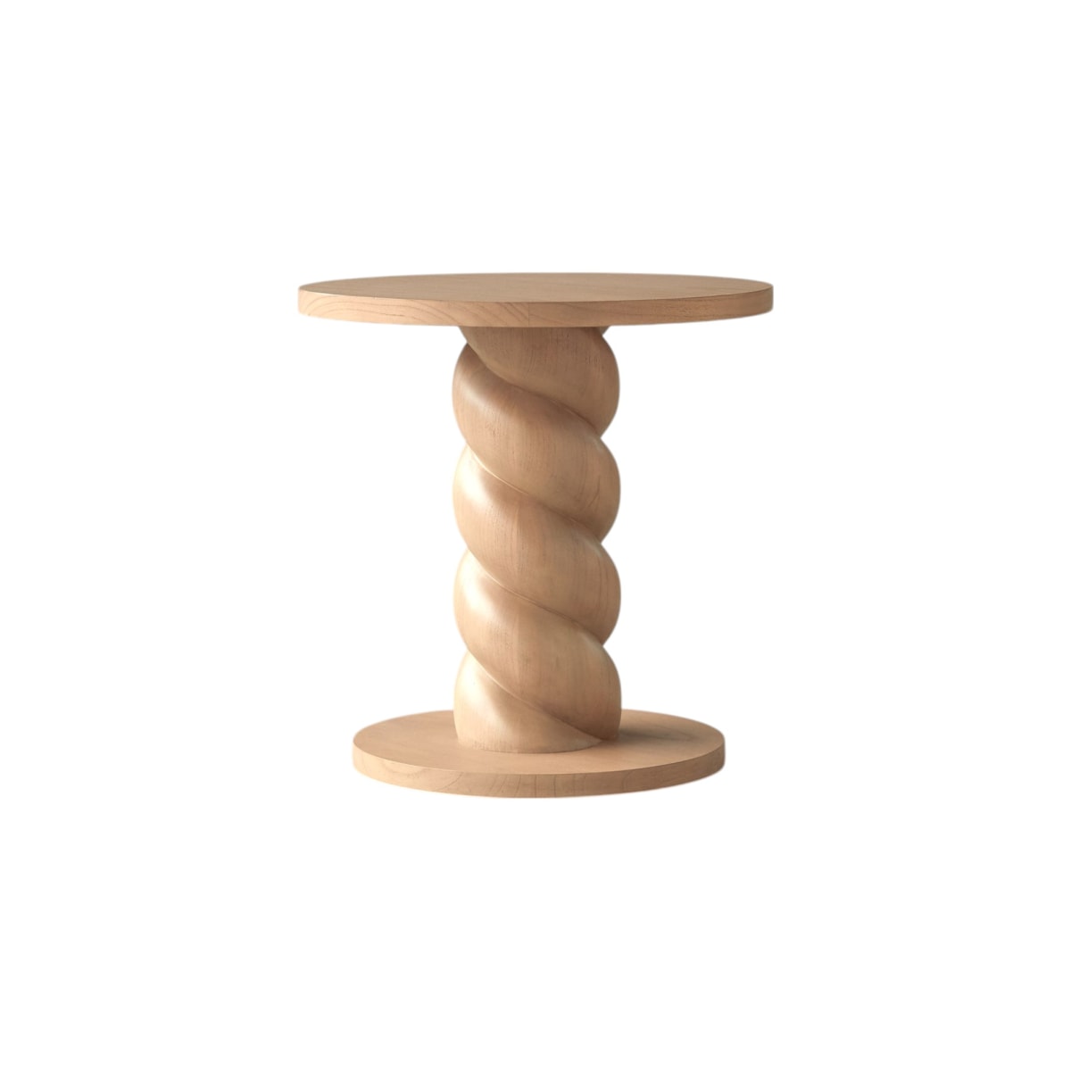 Tikamoon Bijzettafeltje in mindi, crème - Beige