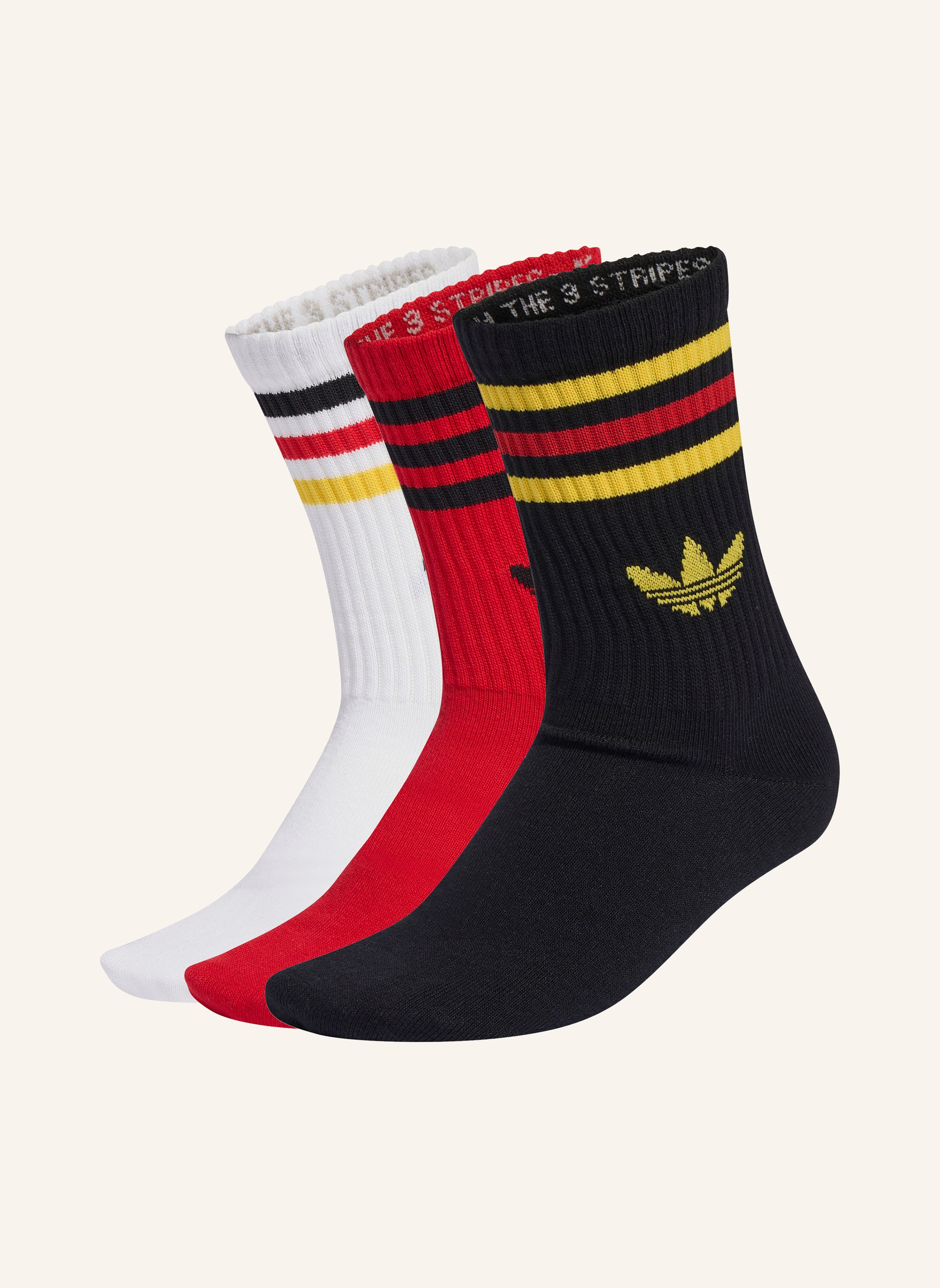 adidas Originals 3er-Pack Socken 3 STREIFEN CREW