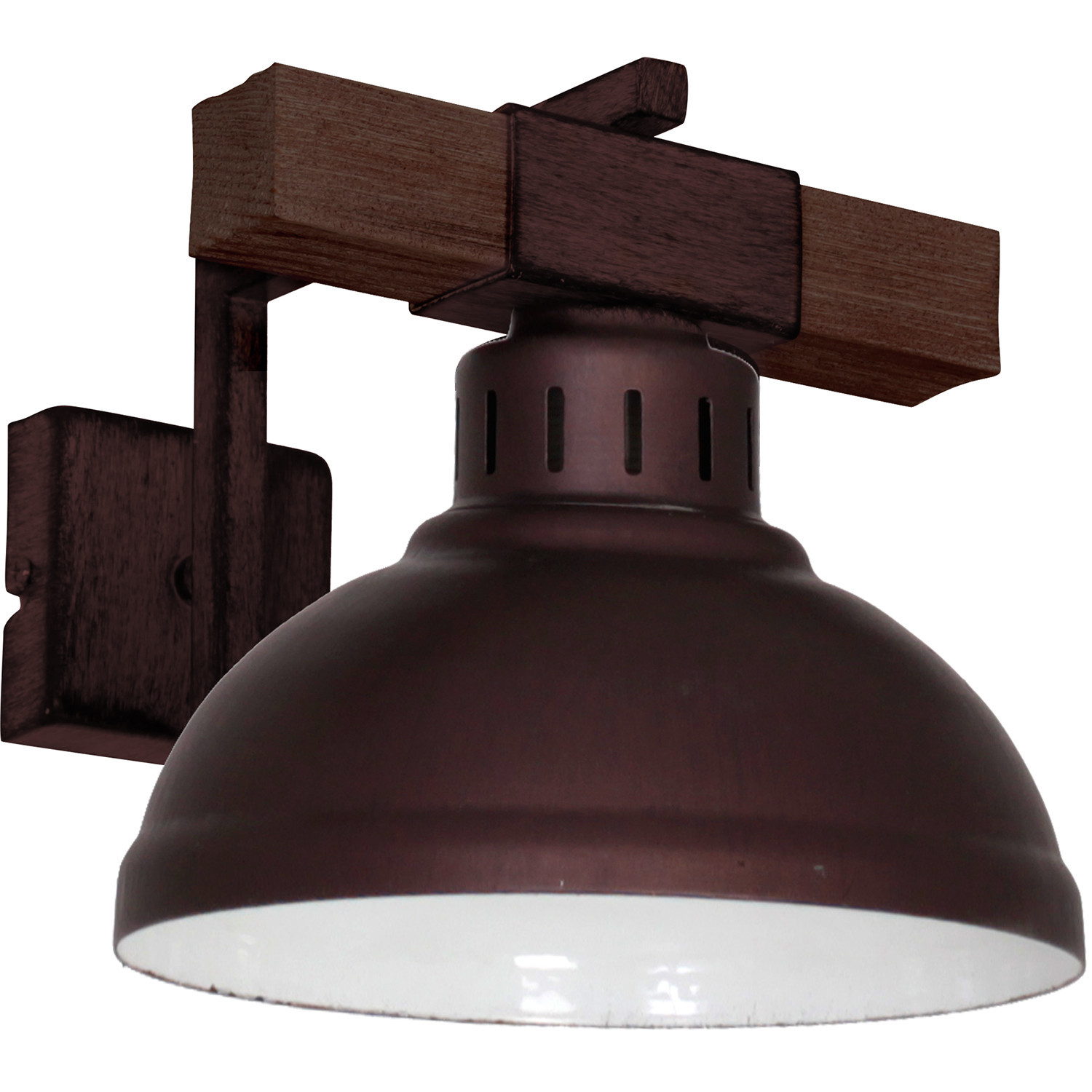 Kinkiet brązowy Hakon 1xE27x15W wym:20x21x29cm IP20 Luminex