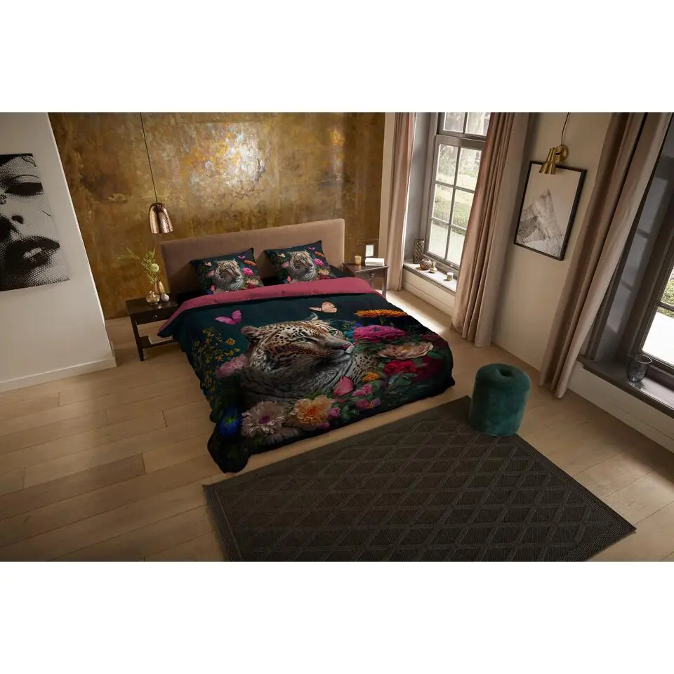 Pure Tijger Bora Dekbedovertrek Multi-1-persoons (140 x 200/220 cm)