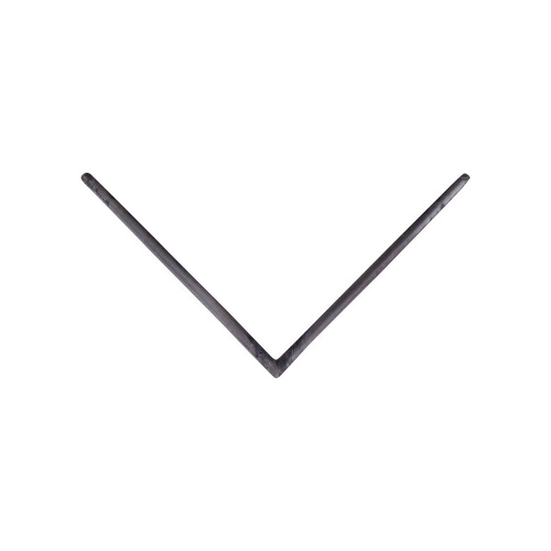 Cornière d'angle en PVC anthracite 260 x 3 x 3 cm