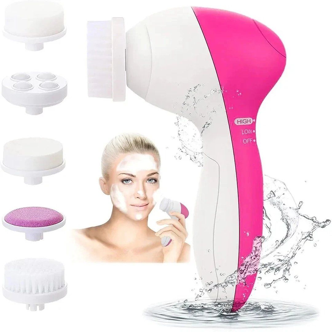 Kelvenix 5 in 1 Electric Facial Cleaner Wash Face Brusher