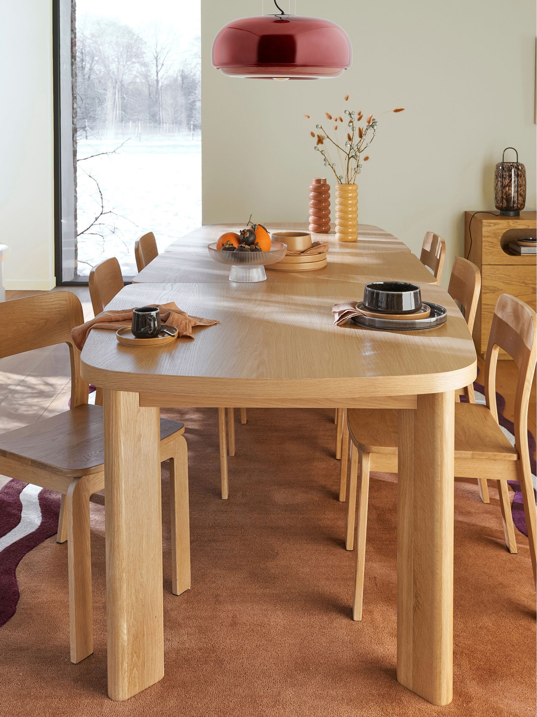 La Redoute Intérieurs Set of 2 Oak Talet Solid Oak Chairs