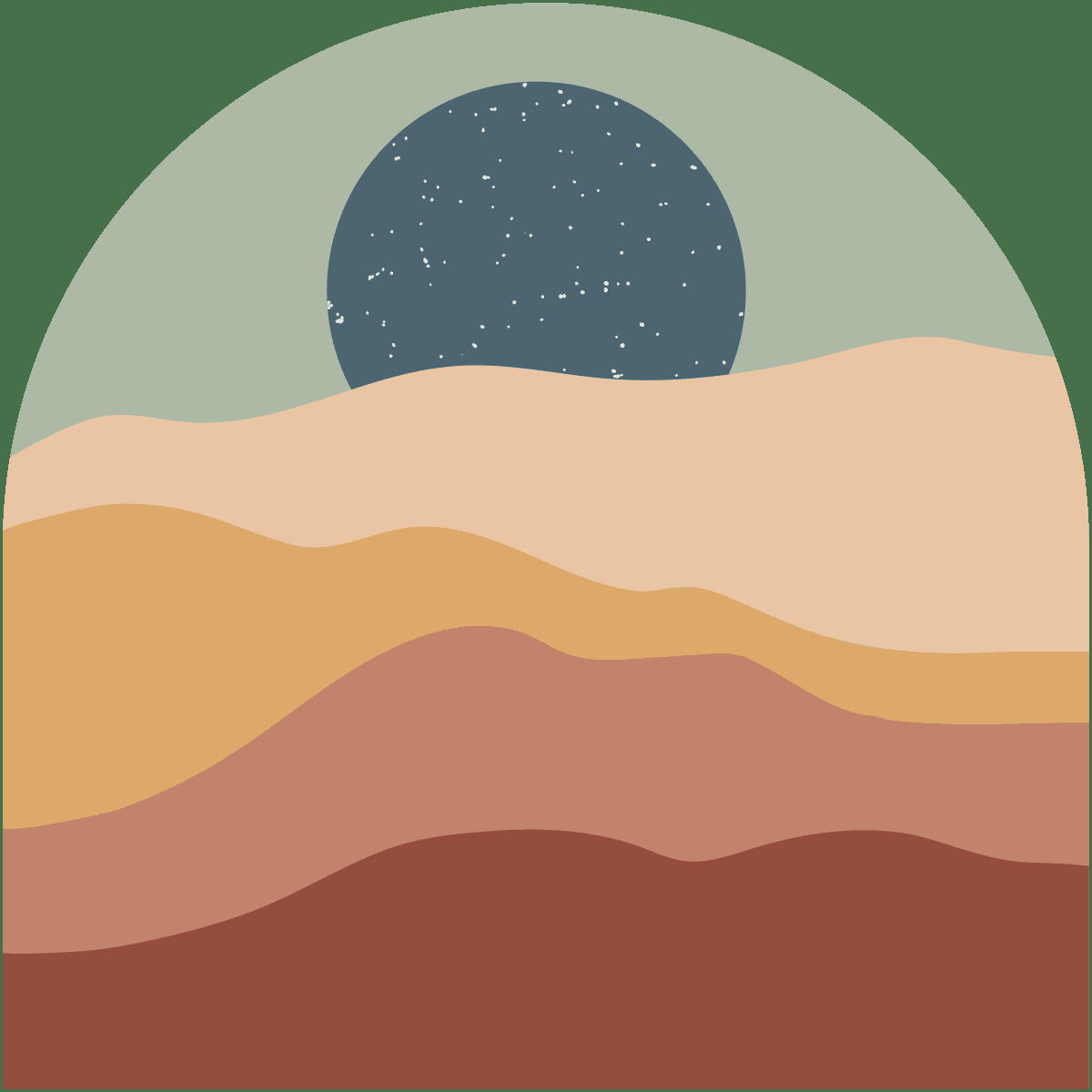 - Papier Peint dune et étoiles 120x120cm