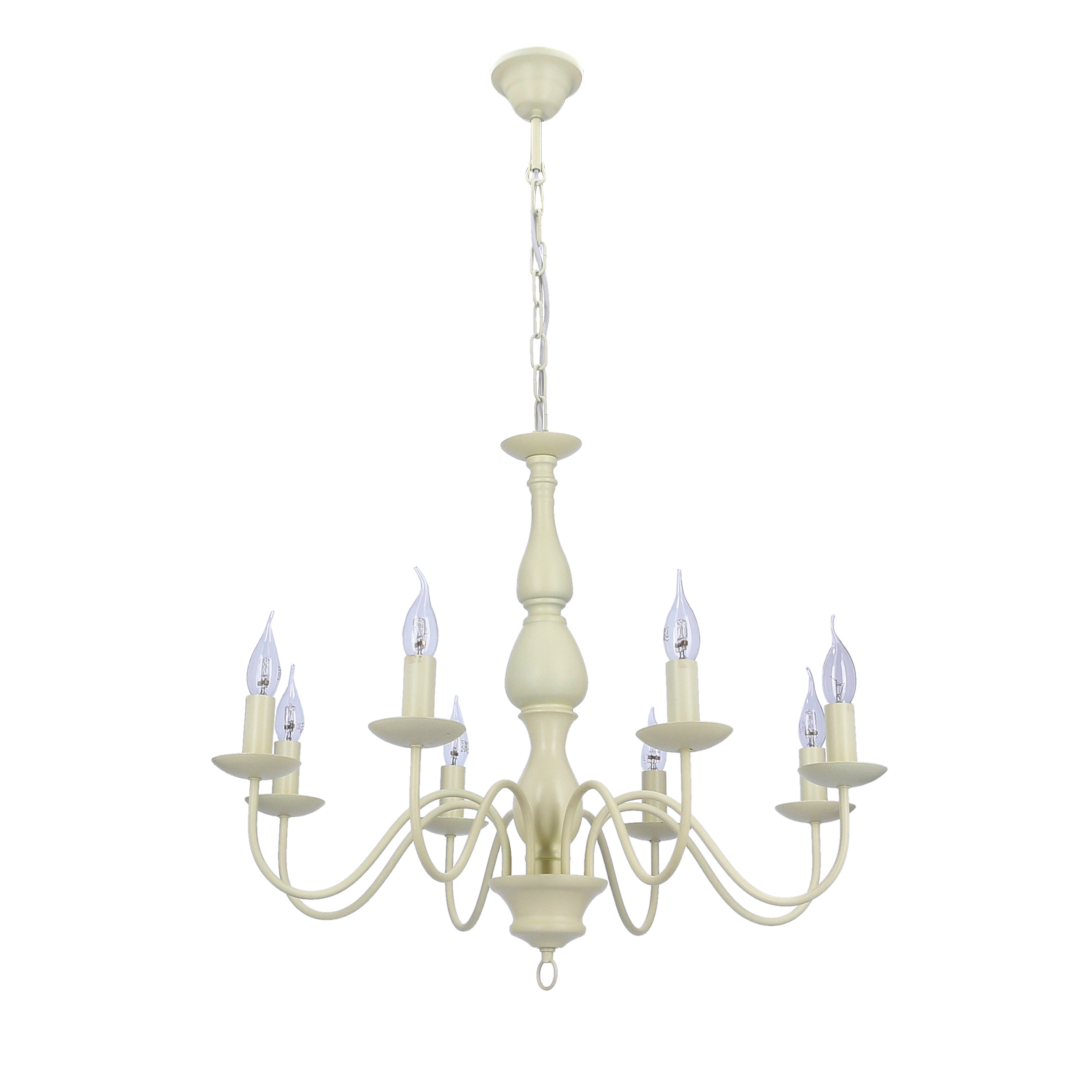 Żyrandol kremowy BELLAGIO 8xE14x40W wym:115x74x74 Candellux