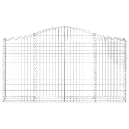 NNEVL Arched Gabion Baskets 6 pcs 200x30x100/120 cm Galvanised Iron