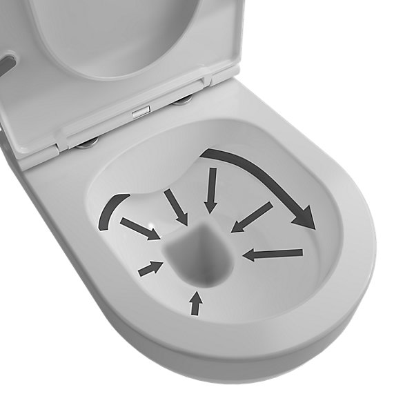 Pack WC suspendu sans bride Cavally GoodHome