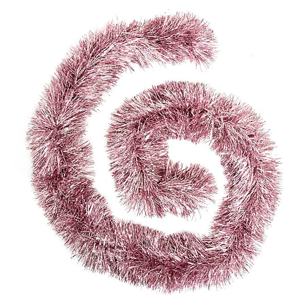 Guirlande de noël Boa brin fin rose 150x8x2m- Rose- Atmosphera