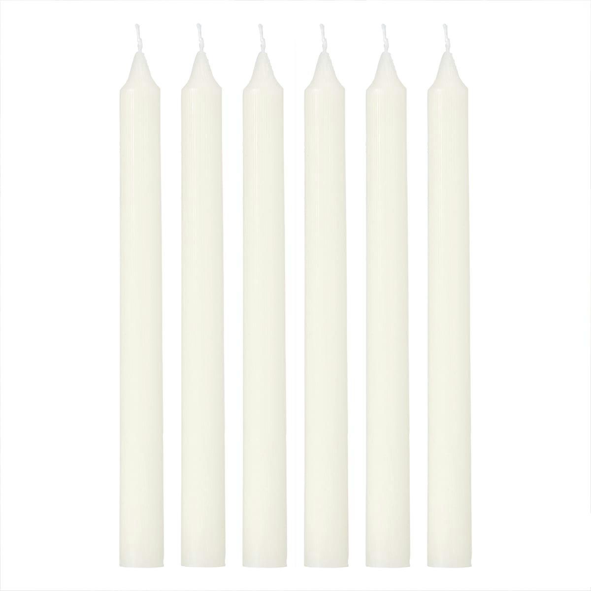 RUSTIC - Bougies pour chandelier - Lot de 6