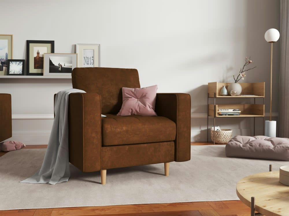 GOBI - Fauteuil en imitation cuir cuir