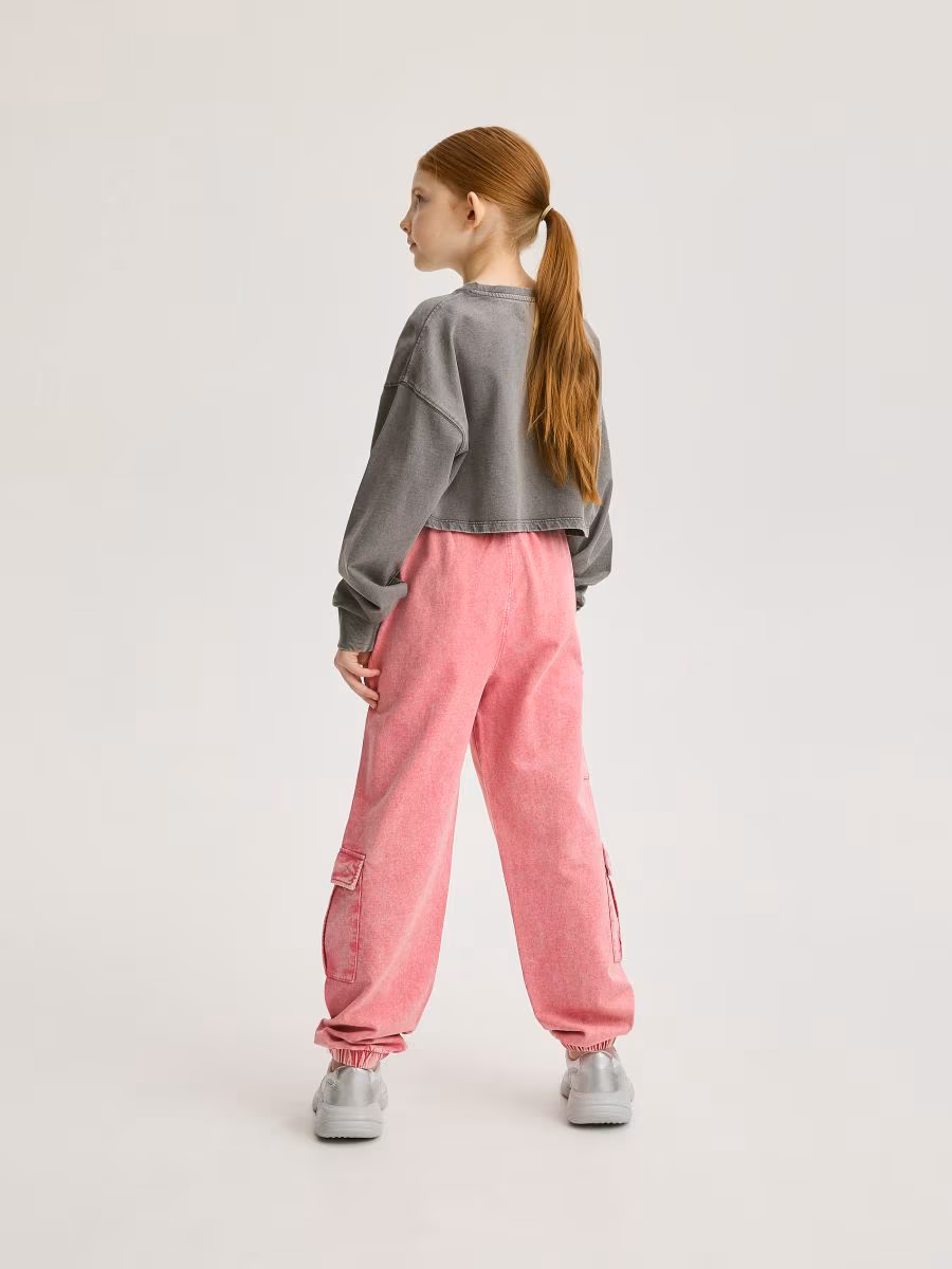 Cargo Trousers With Wash Effect