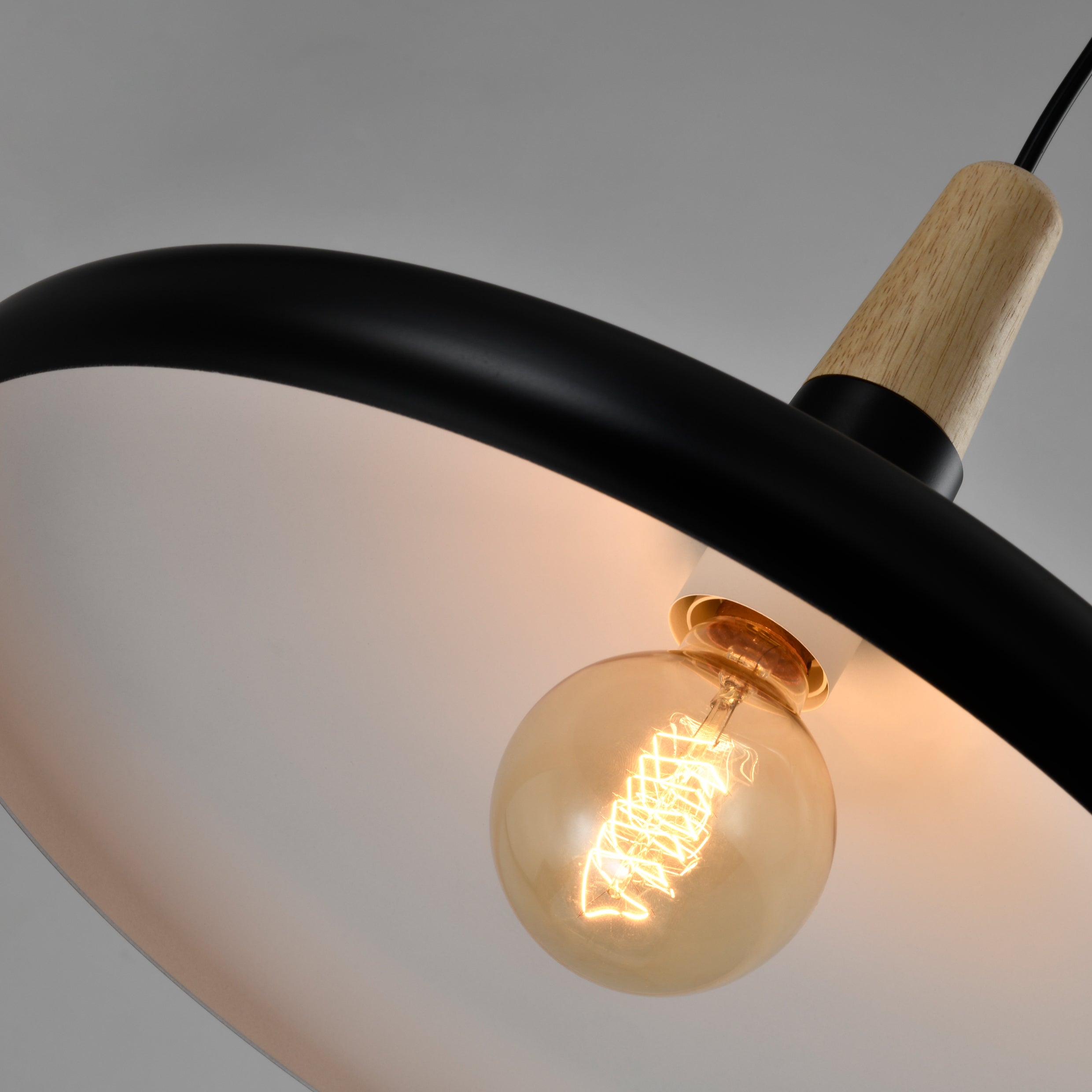 QUVIO Hanglamp rond zwart - QUV5132L-BLACK