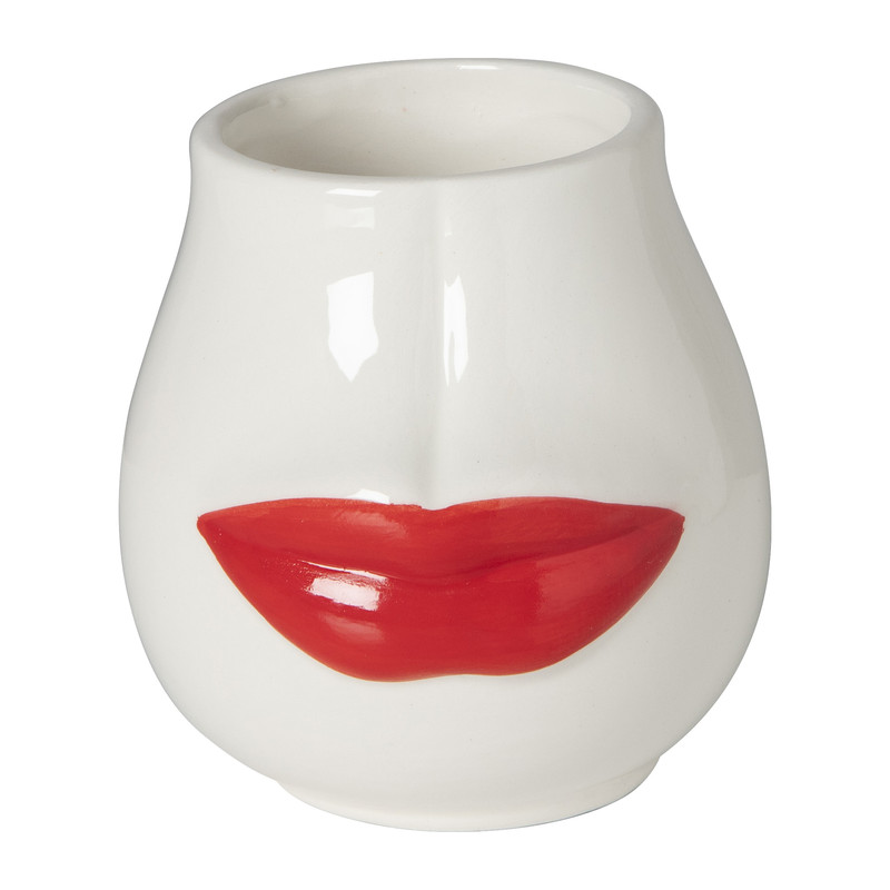 Kaars lippen in pot - diverse varianten - &Oslash;9.8x9.3 cm