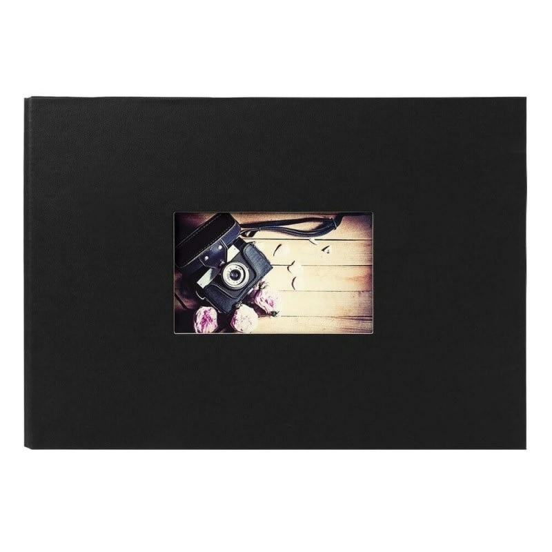STUDIO - Album photo traditionnel noir 60 pages 180 photos 10x15