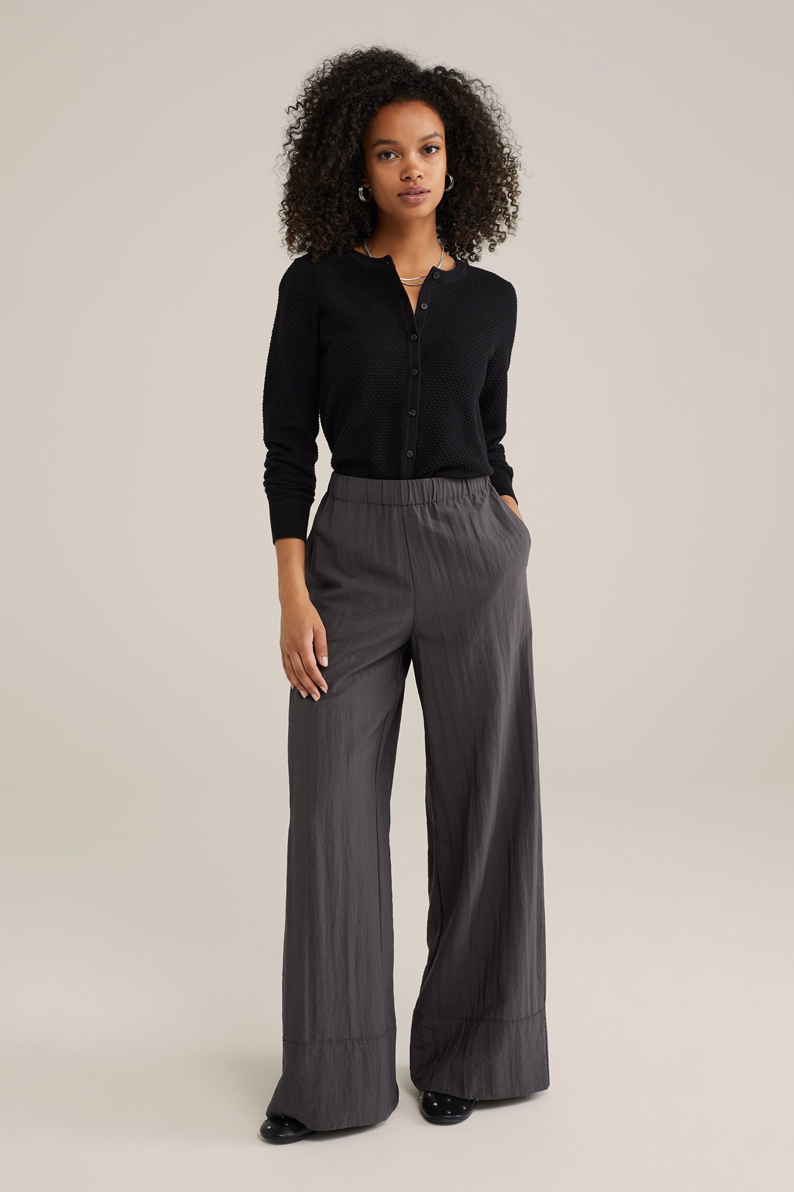 Dames gebreid vest met structuur