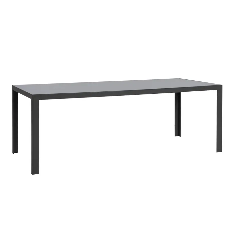 Tuintafel Savoie - aluminium/glas antraciet - 75x215x90 cm