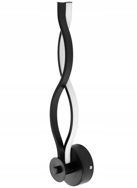 Lampa Ścienna Kinkiet Led Black Czarny 13W