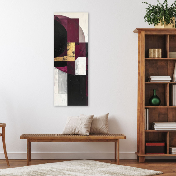 Obraz do salonu biura kuchni, Abstrakcja geometryczna 30x90