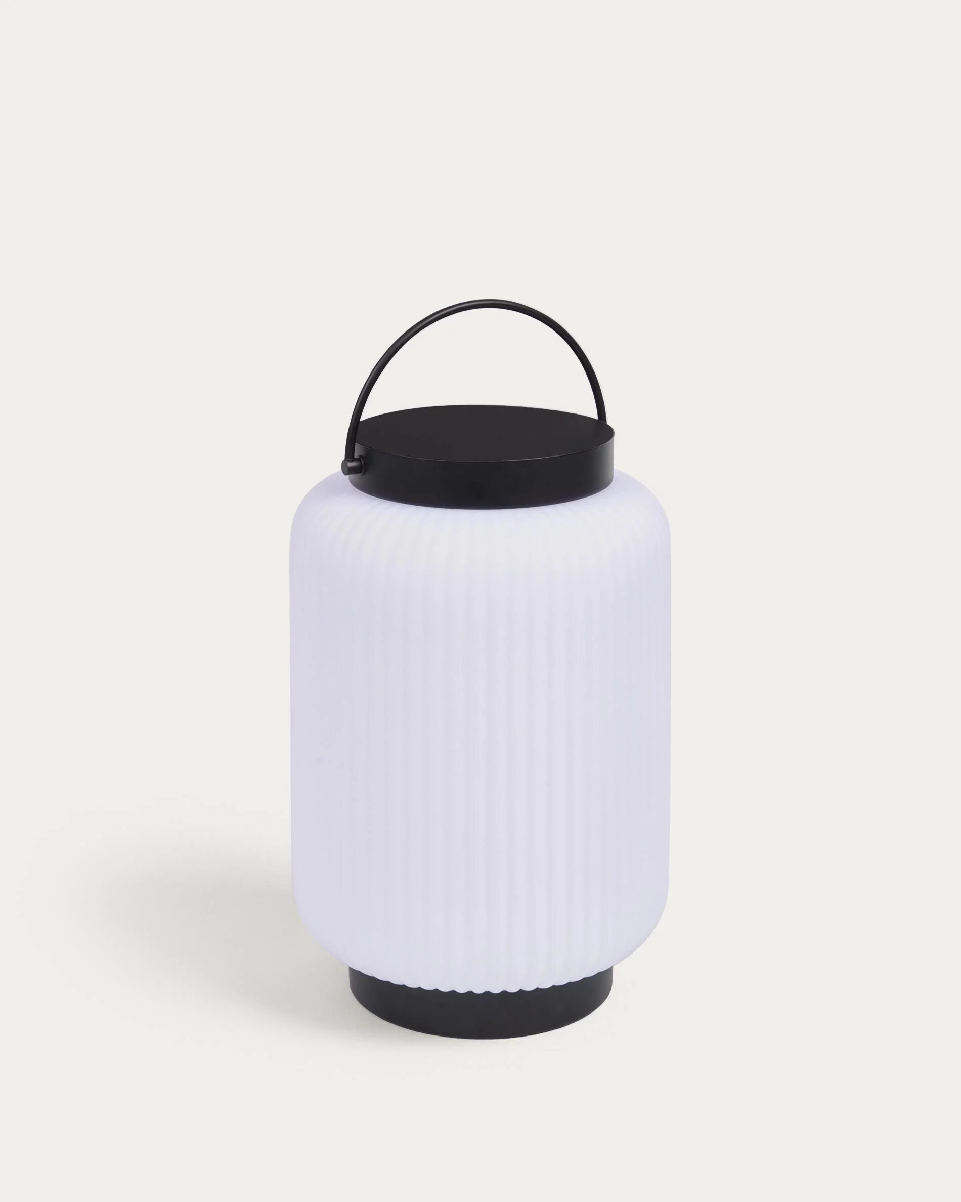 Verona outdoor table lamp in polythene and metal with black finish