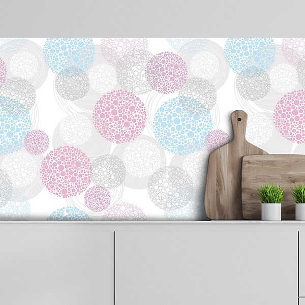 Crédence adhésive déco design ronds 315 - 40x300cm