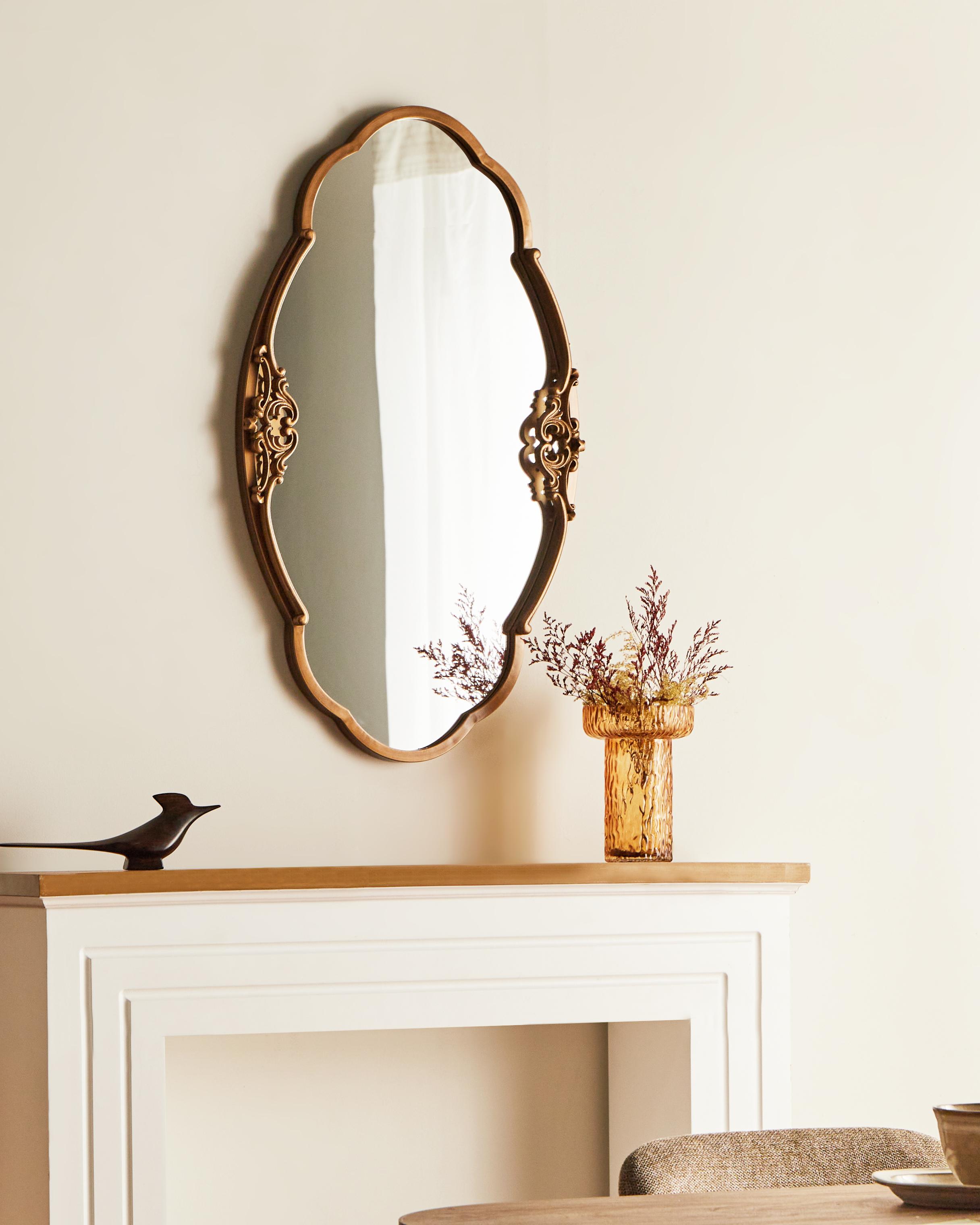 Wall Mirror EPANNES 49 cm 84 cm Gold