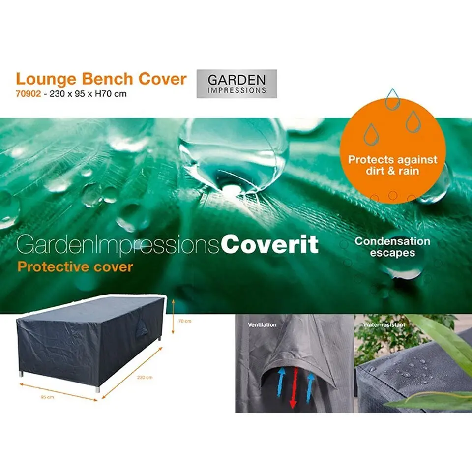 Garden Impressions Loungebank hoes 230x90xH70 cm voor Tennessee set