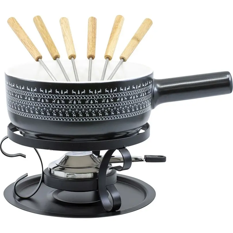 Fondue-Set 9-teilig Nordic Deer