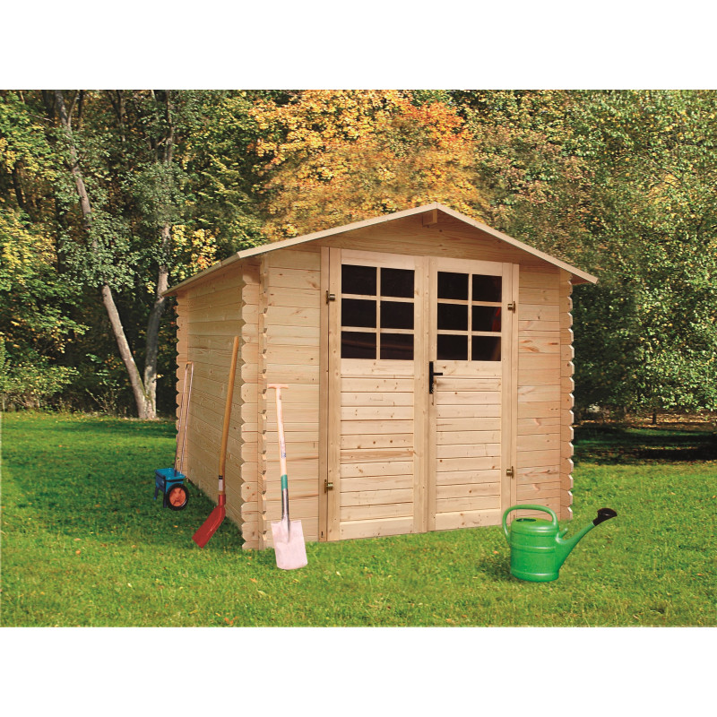 Abri de jardin en bois Traditionnel 19 mm 2,48 x 2,48 m SOLID